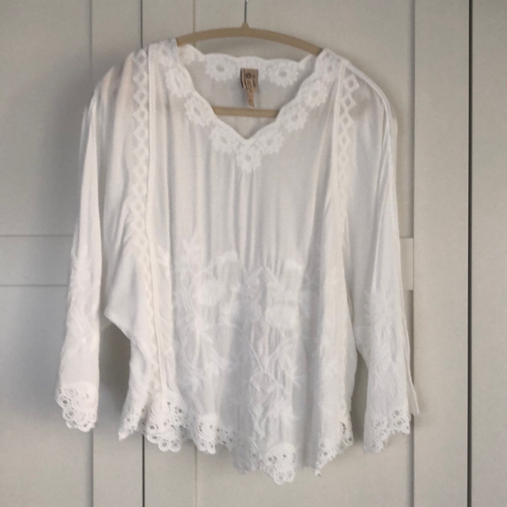 White Peasant Top